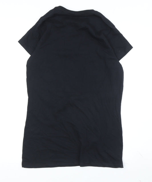 Unisex Adultss UK Size M UFC Black 100% Cotton T-Shirt