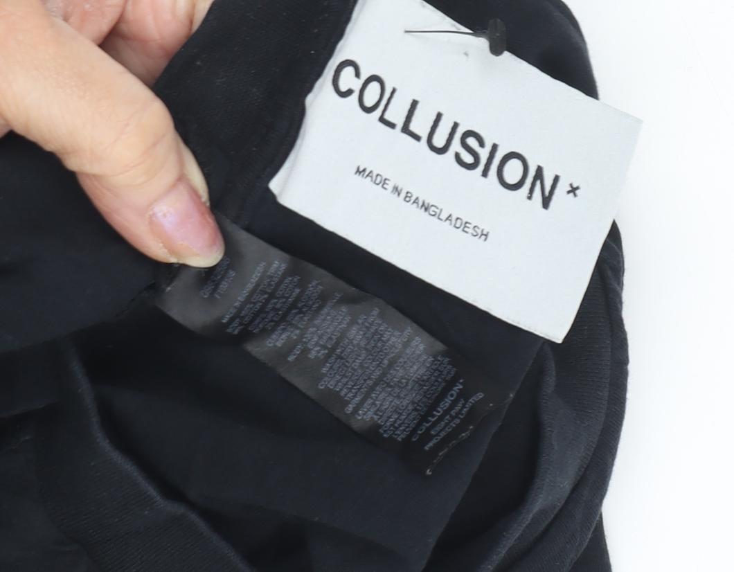 Collusion Men's Black XL Crew Neck T-Shirt