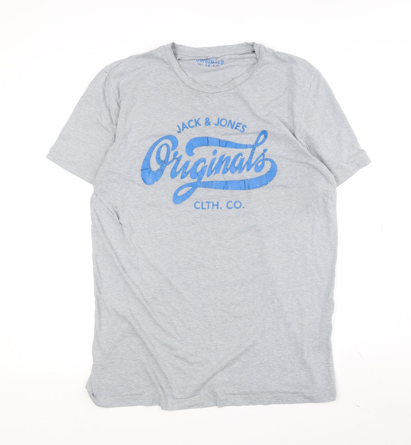 Jack & Jones Men's Grey XL Graphic T-Shirt