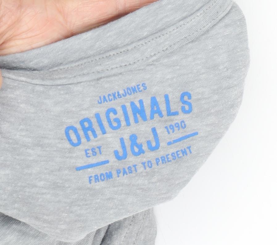 Jack & Jones Men's Grey XL Graphic T-Shirt