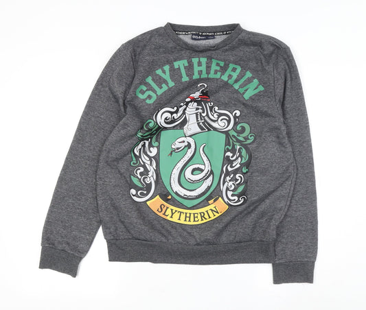 Harry Potter Women Grey Crew Neck Pullover Sweatshirt M