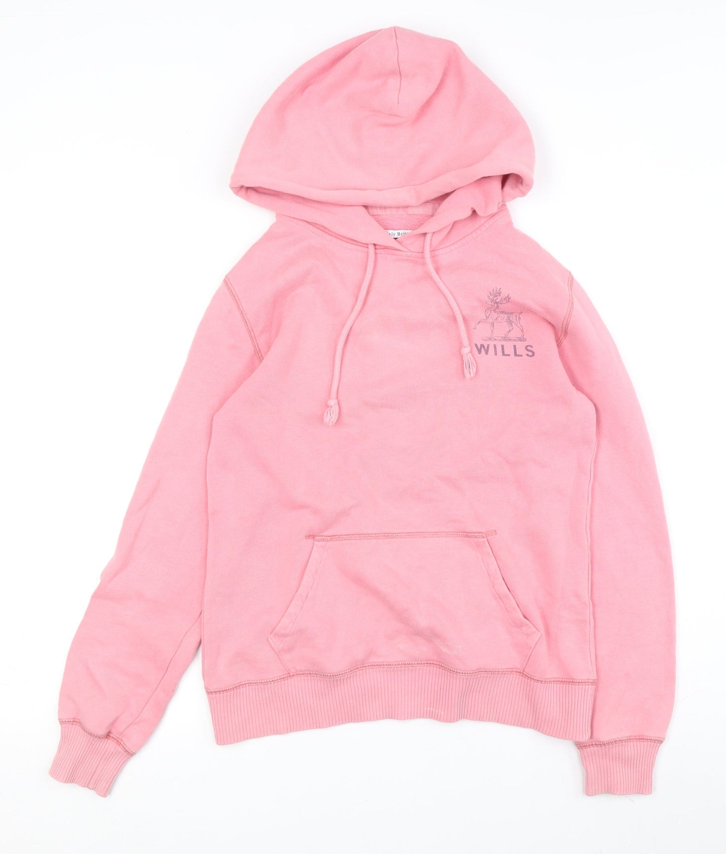 Womens UK M Regular Jack Wills Pink Pullover Hoodie
