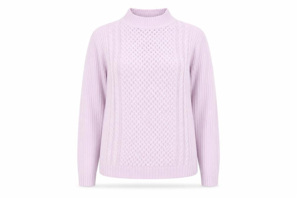 Isle Essentials Women's Pink Pullover Jumper S