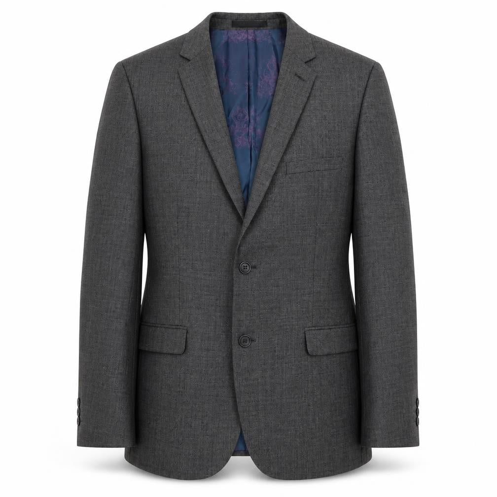 Mens 38 Chest Regular Ted Baker Grey Two-Button Blazer