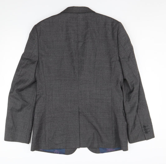 Ted Baker Men's Grey Blazer 38R Classic Business