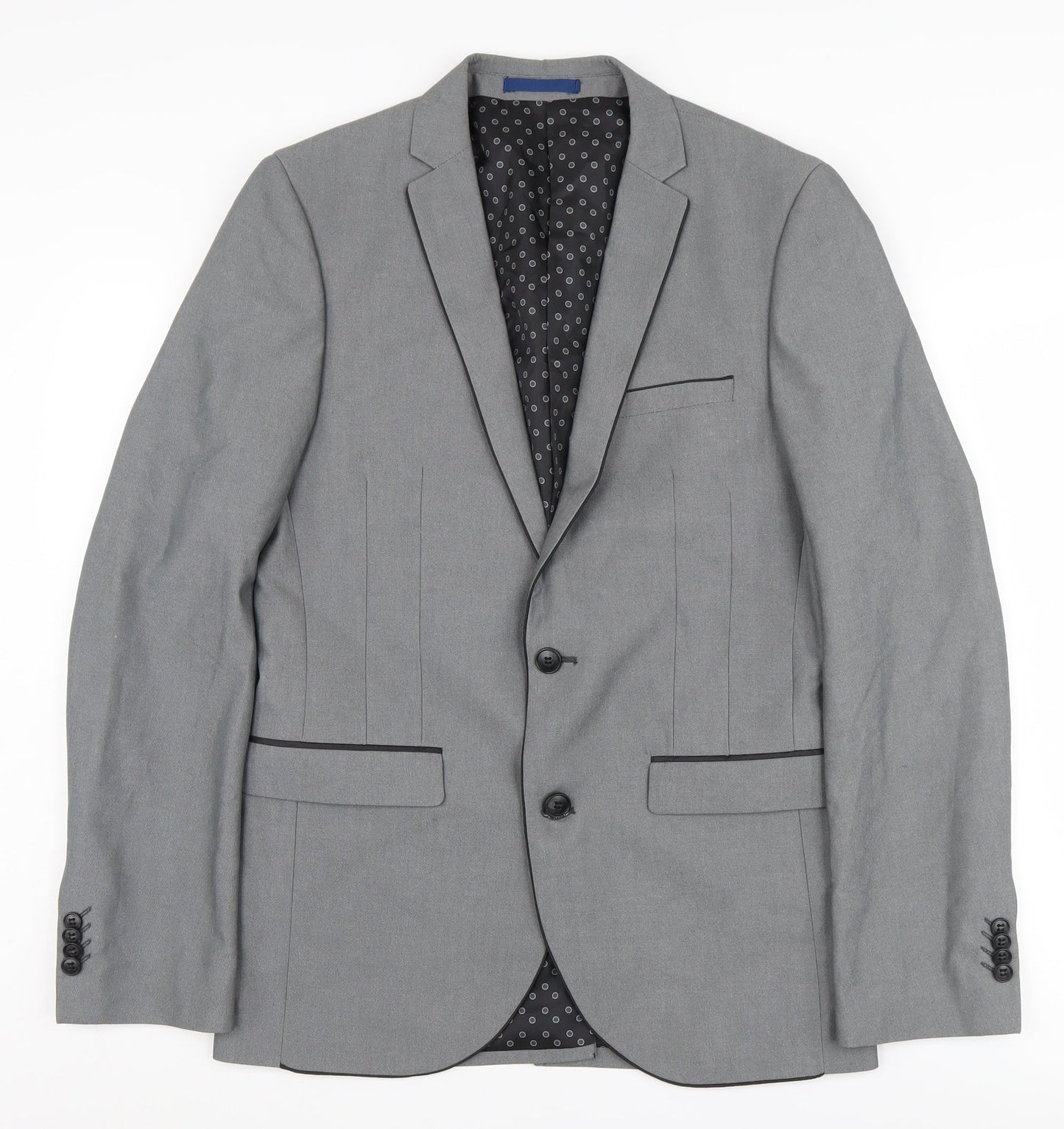 Ventuno 21 Men's Grey Long Blazer Size 38L