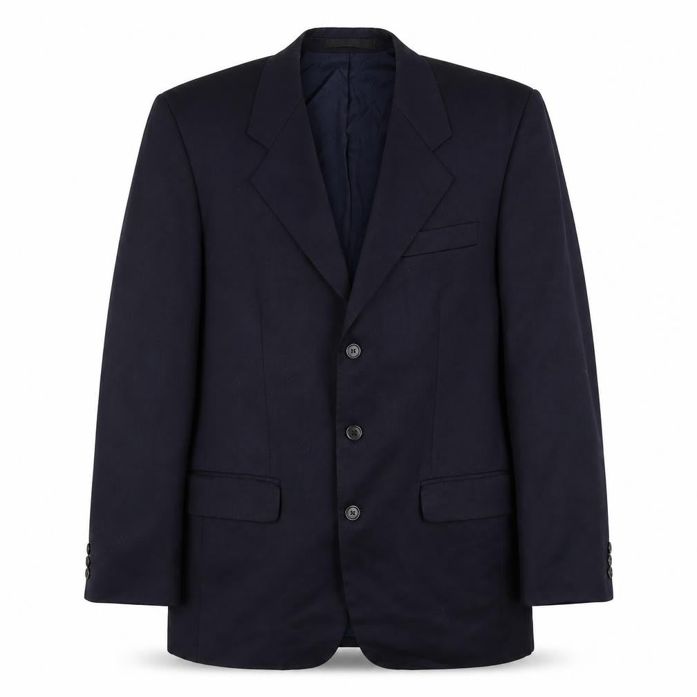 Mens 38 Chest Regular Centaur Blue Three-Button Blazer