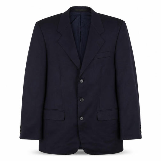 Mens 38 Chest Regular Centaur Blue Three-Button Blazer