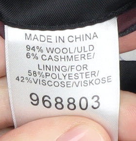 Next Men's Black Striped 42R Suit Jacket