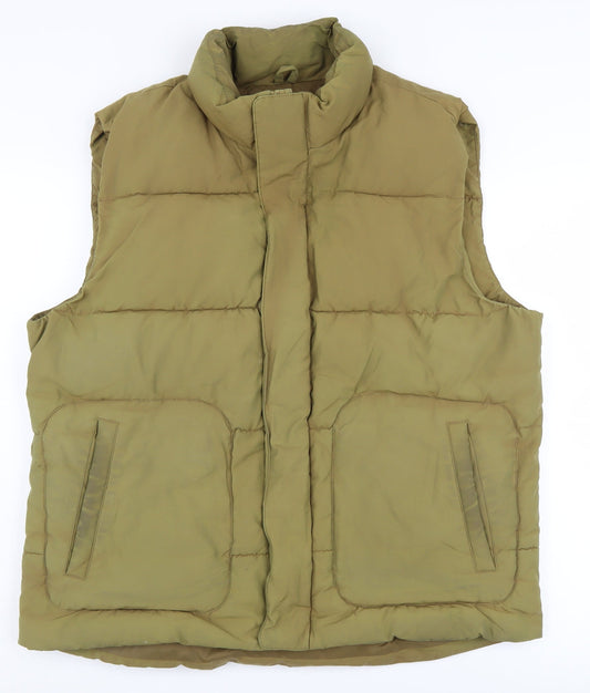 Gap Men's XL Green Puffer Waistcoat