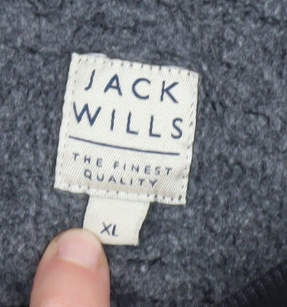 Jack Wills Men's Black XL Graphic Pullover Sweatshirt