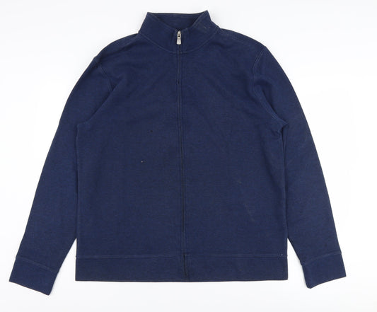 Lincoln Men's Blue Full Zip Jumper - Size L