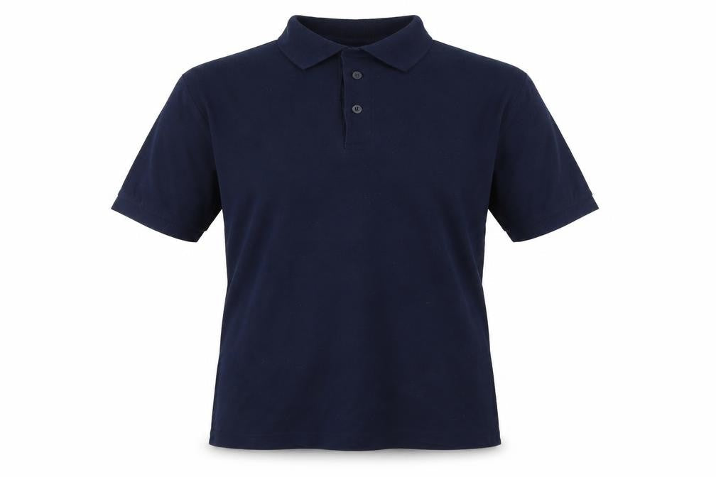 Zantos Men's Blue Polo Shirt Medium Solid Slim Casual