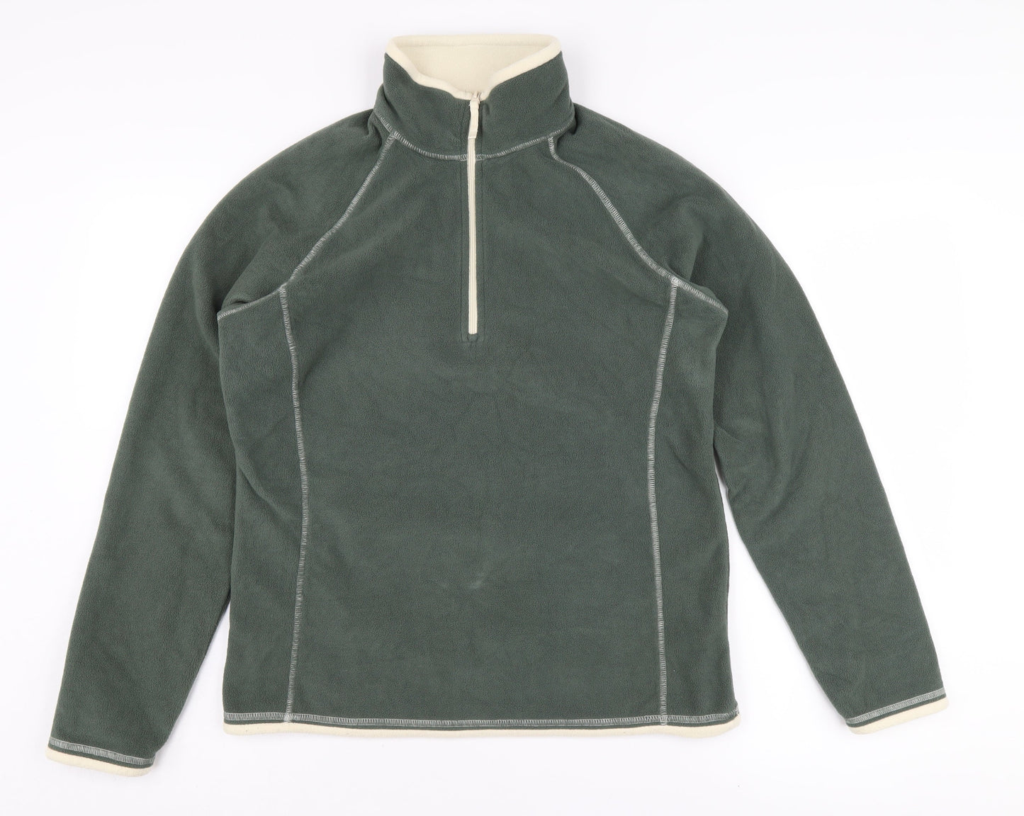 Mountain Warehouse Women's Green 1/2 Zip Pullover UK 12