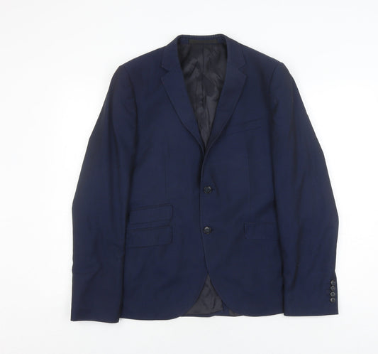 Topman Men's Blue Blazer, Size 40R