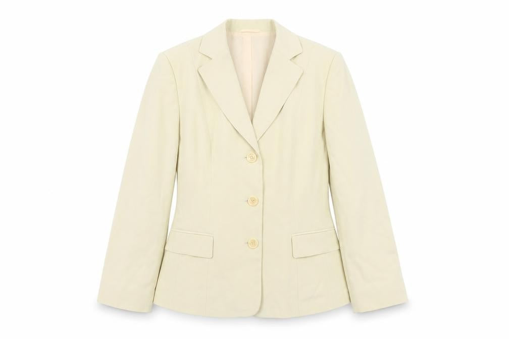 Front view of Oscar B Women's Ivory Blazer, size 16