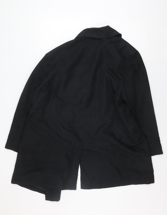 Interval Women's Black Casual Coat Size 16