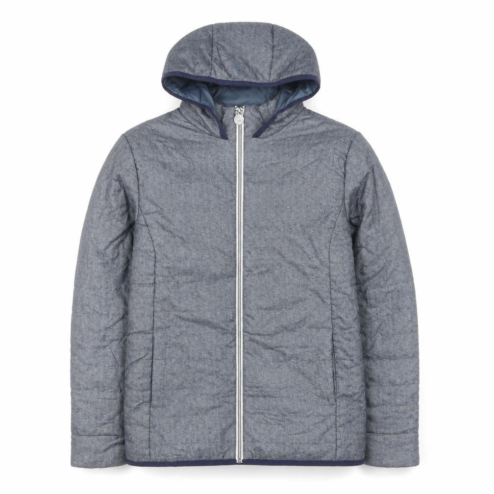 Nathalie Andersen Men's Blue Hooded Puffer Jacket - M