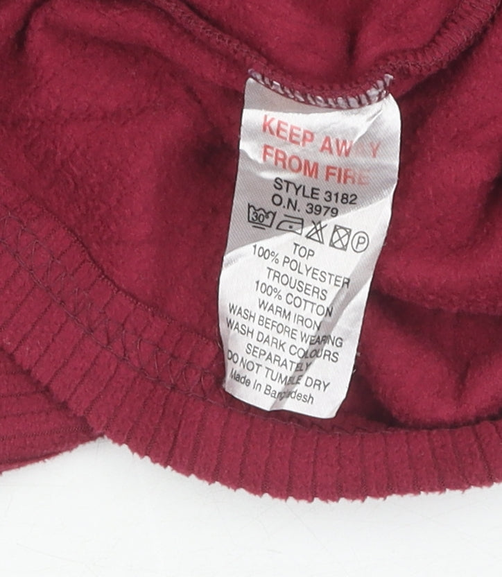 Champion Unisex Red Pullover Sweatshirt M V-Neck Casual