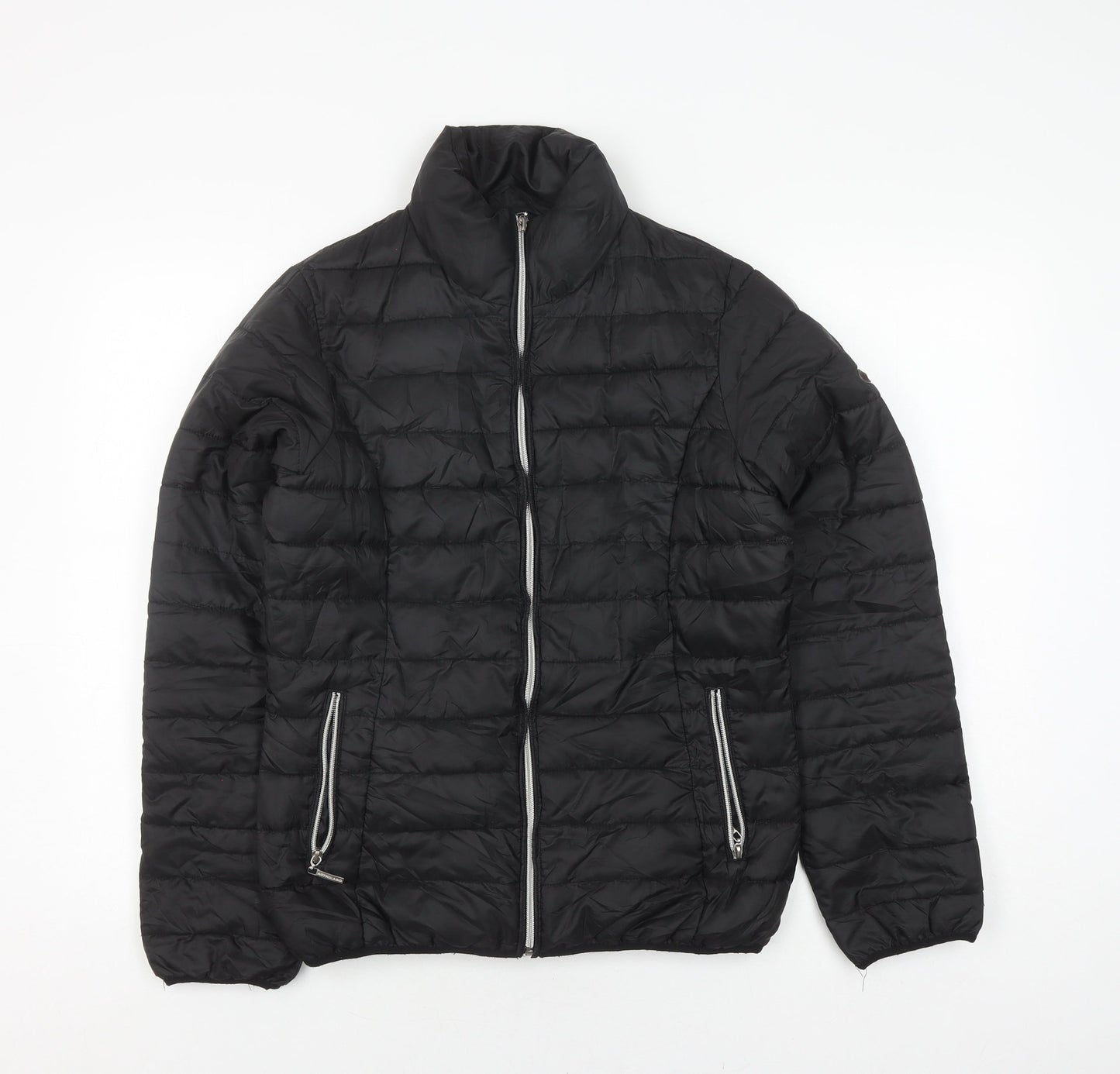 Astrolabio Unisex Black Quilted Jacket UK 16