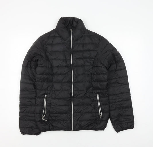 Astrolabio Unisex Black Quilted Jacket UK 16