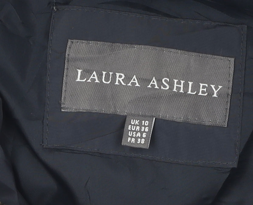 Laura Ashley Women's Black Puffer Jacket UK 10