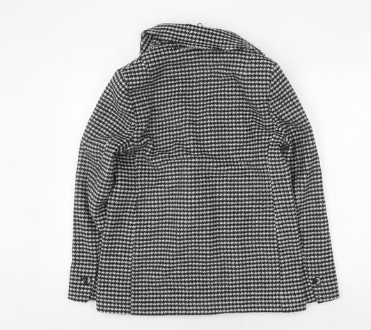 Marks and Spencer Women's Black Pea Coat - Size S Classic