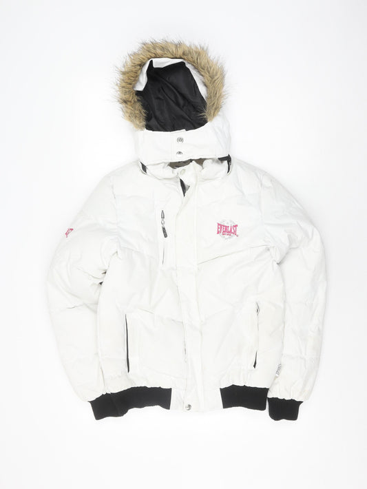 Everlast Women's White Puffer Jacket Size 10