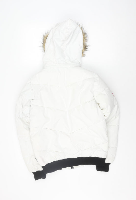 Everlast Women's White Puffer Jacket Size 10