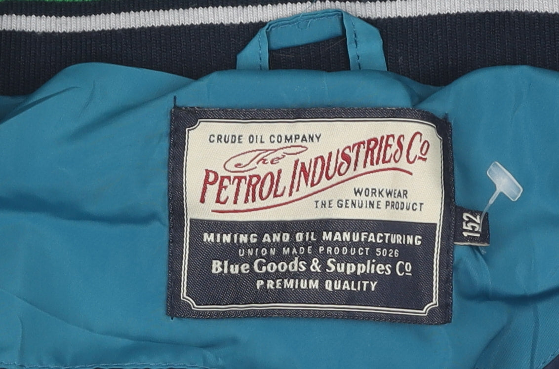 Petrol Industries Boys Blue Bomber Jacket 152