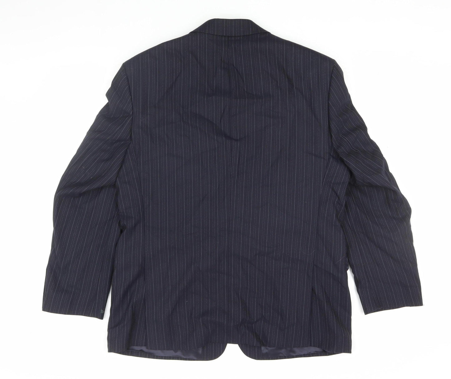 The Label Men's Black Striped Blazer, Size 42S, Formal