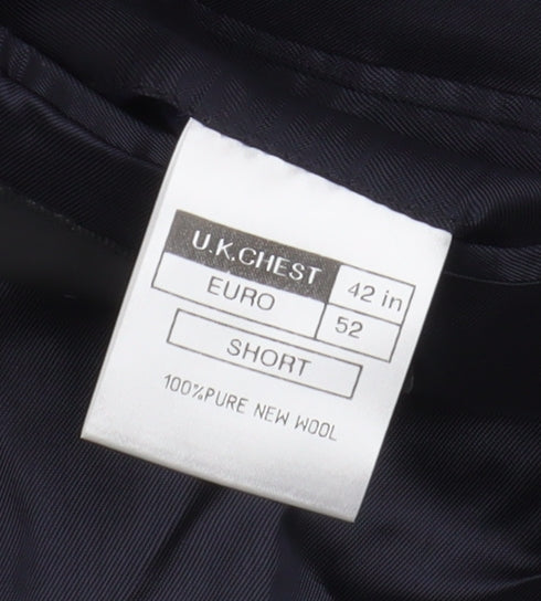 The Label Men's Black Striped Blazer, Size 42S, Formal