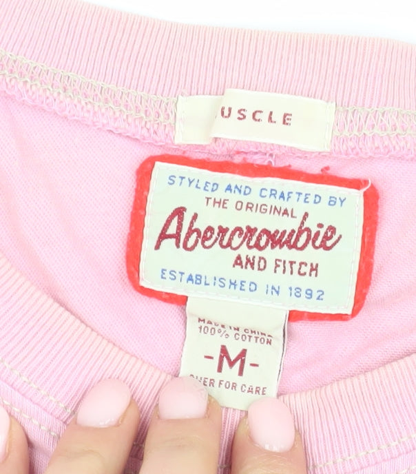 Abercrombie and Fitch Pink Unisex T-Shirt M