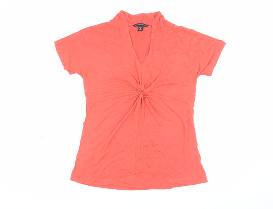 Banana Republic Women's Red V-Neck T-Shirt M