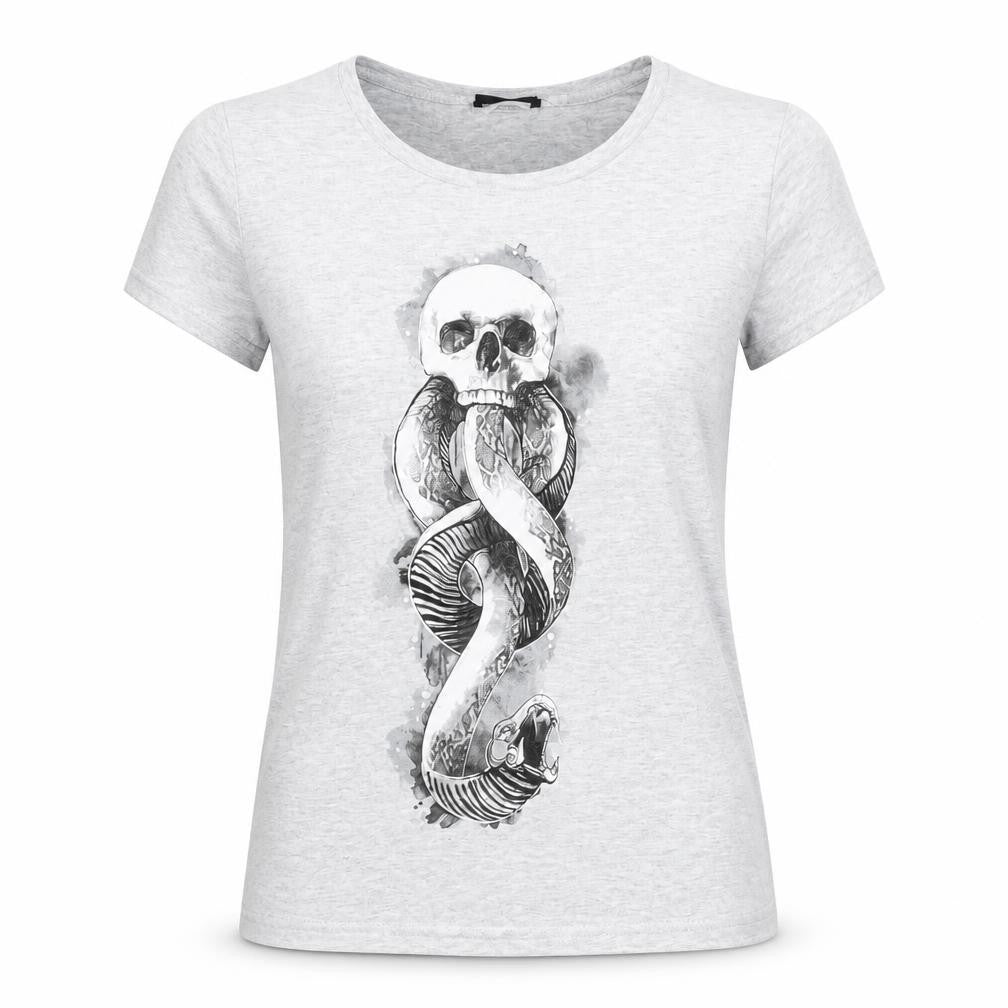Unisex Adultss UK Size S Harry Potter Grey Cotton Blend T-Shirt
