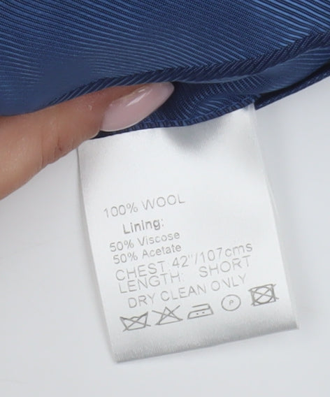 Daniel Hechter Couture Men's Grey Blazer, Size 42S, Formal Wool