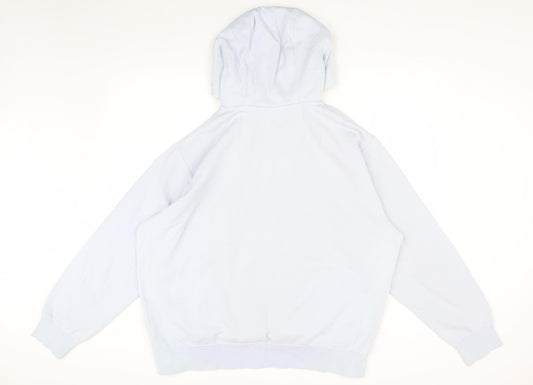 Nike Men's Blue Pullover Hoodie L with Logo