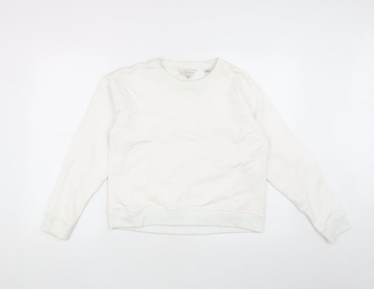 Ted Baker Women's White Pullover Sweatshirt 2XS