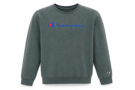 Mens UK M Regular Champion Green Pullover Sweatshirt