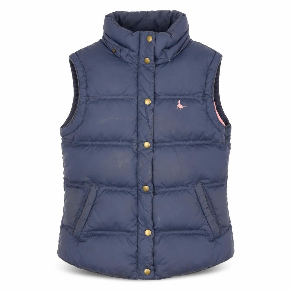 Womens UK Size 10 Regular Jack Wills Blue Nylon Waistcoat