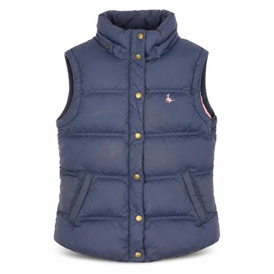 Womens UK Size 10 Regular Jack Wills Blue Nylon Waistcoat