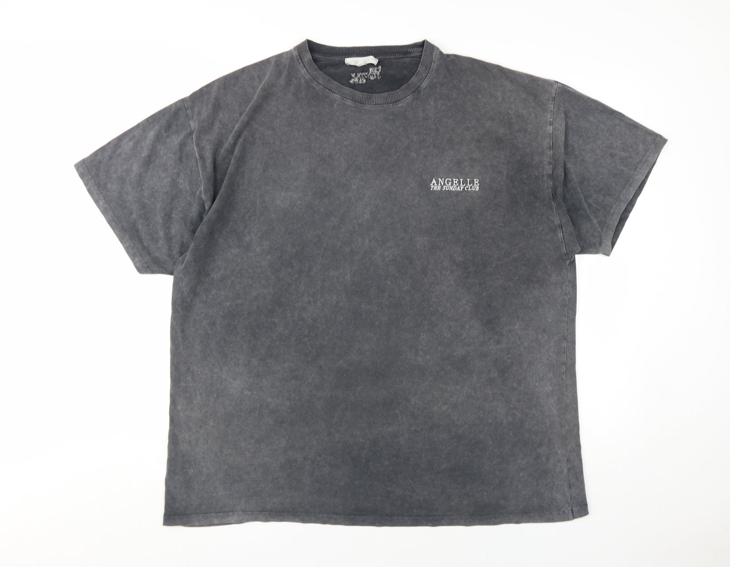 Angelle Men's Black Crew Neck T-Shirt, Size S, New