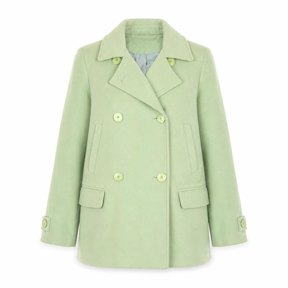 Damsel in a Dress Women's Green Pea Coat Size 10