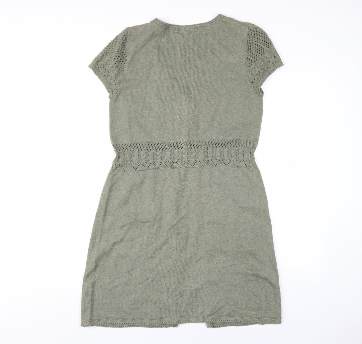 Fat Face Women's Green Short Sleeve Cardigan - Size 10