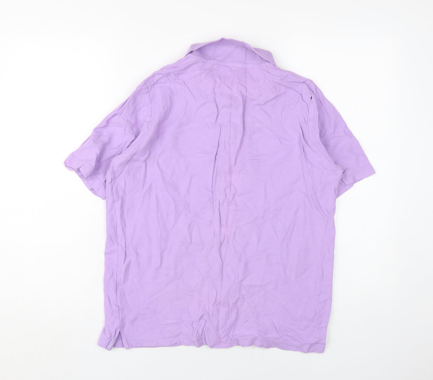 Isle Essentials Women's Purple Polo Shirt, L