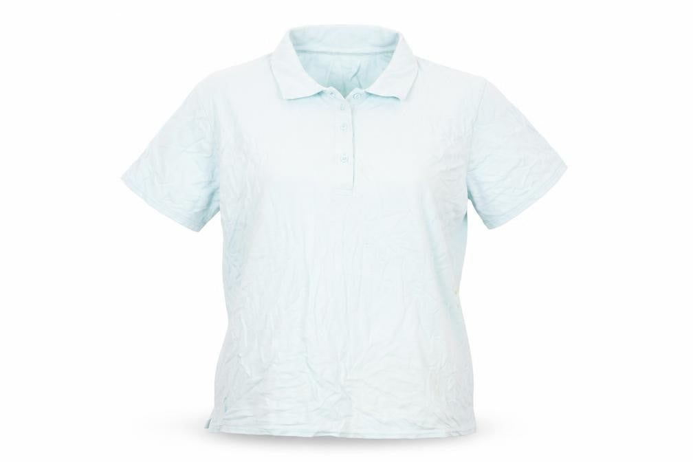 Unisex Adultss UK Size XL Glenmuir Blue Cotton Blend Polo