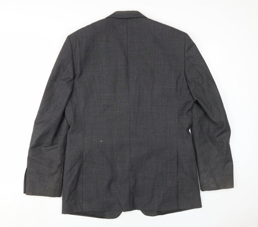 Savoy Taylors Guild Men's Grey Blazer Size 40 Regular Fit