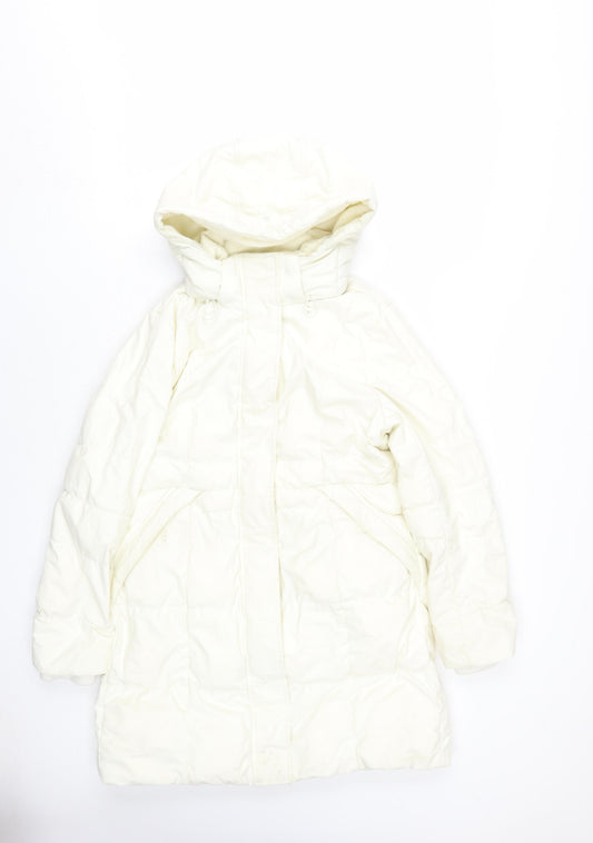 Lands' End Women's White XS Puffer Jacket