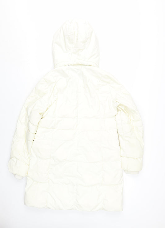 Lands' End Women's White XS Puffer Jacket