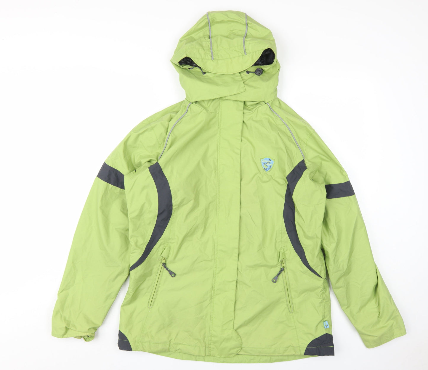 TCM Women's Green Hooded Rain Coat Size 14/16